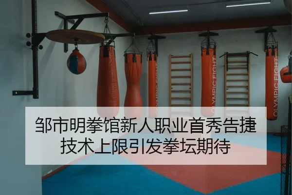 邹市明拳馆新人职业首秀告捷 技术上限引发拳坛期待